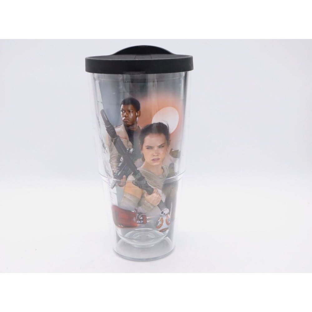 TERVIS Star Wars The Force Awakens 24‎ Oz Tumble w/ Lid Rey Chewbacca BB-8 Finn